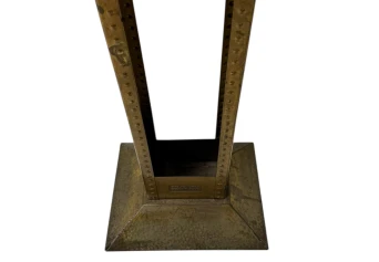 Vienna Secession Patinated Brass Magazine Rack, 1900s